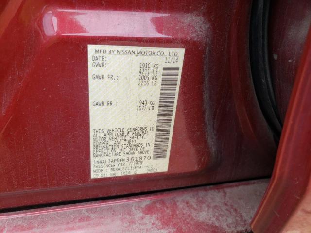 Photo 9 VIN: 1N4AL3AP0FN361870 - NISSAN ALTIMA 2.5 