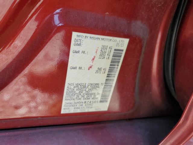 Photo 11 VIN: 1N4AL3AP0FN874505 - NISSAN ALTIMA 2.5 