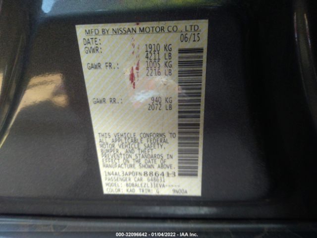 Photo 8 VIN: 1N4AL3AP0FN886413 - NISSAN ALTIMA 