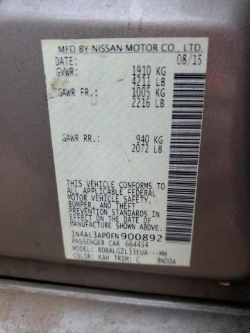 Photo 11 VIN: 1N4AL3AP0FN900892 - NISSAN ALTIMA 2.5 