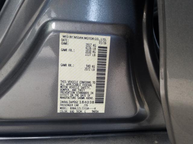 Photo 9 VIN: 1N4AL3AP0GC184038 - NISSAN ALTIMA 2.5 