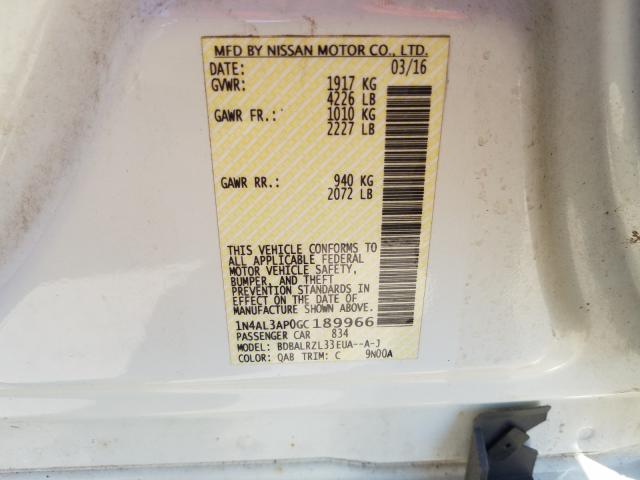 Photo 9 VIN: 1N4AL3AP0GC189966 - NISSAN ALTIMA 2.5 