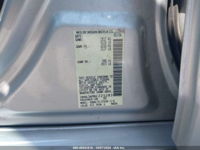 Photo 8 VIN: 1N4AL3AP0GC225283 - NISSAN ALTIMA 