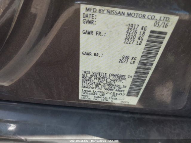 Photo 8 VIN: 1N4AL3AP0GC225607 - NISSAN ALTIMA 