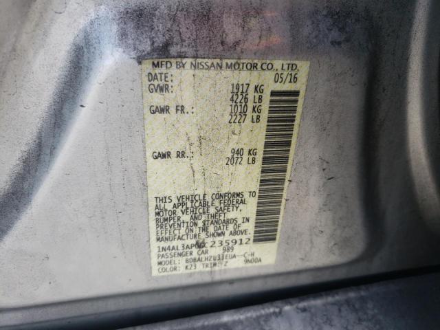 Photo 9 VIN: 1N4AL3AP0GC235912 - NISSAN ALTIMA 2.5 