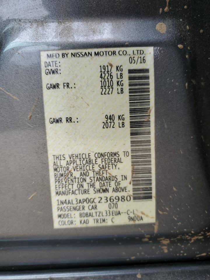 Photo 11 VIN: 1N4AL3AP0GC236980 - NISSAN ALTIMA 