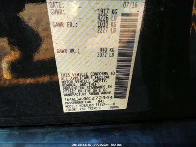 Photo 8 VIN: 1N4AL3AP0GC272944 - NISSAN ALTIMA 