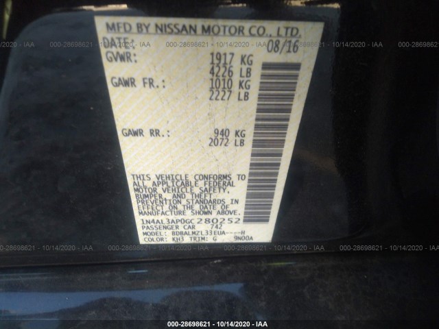 Photo 8 VIN: 1N4AL3AP0GC280252 - NISSAN ALTIMA 