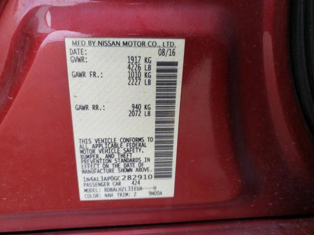 Photo 12 VIN: 1N4AL3AP0GC282910 - NISSAN ALTIMA 2.5 