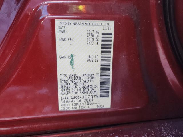 Photo 9 VIN: 1N4AL3AP0GN307079 - NISSAN ALTIMA 2.5 