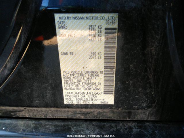 Photo 8 VIN: 1N4AL3AP0GN341667 - NISSAN ALTIMA 