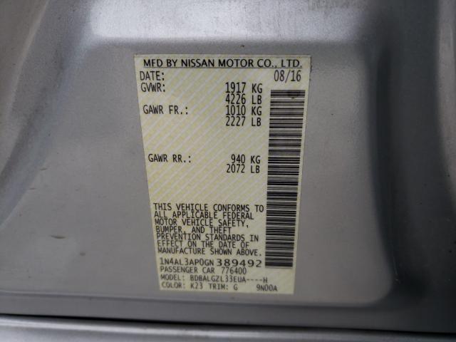 Photo 9 VIN: 1N4AL3AP0GN389492 - NISSAN ALTIMA 2.5 