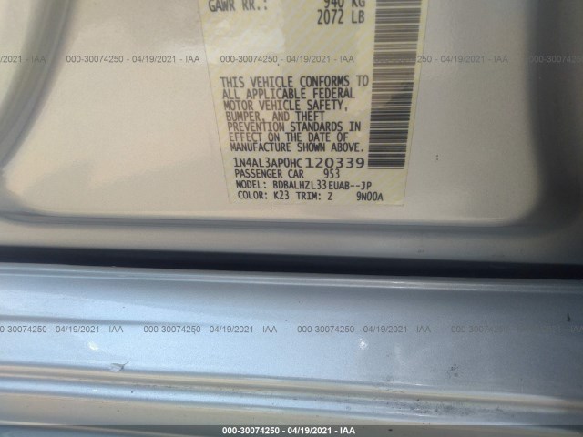 Photo 8 VIN: 1N4AL3AP0HC120339 - NISSAN ALTIMA 