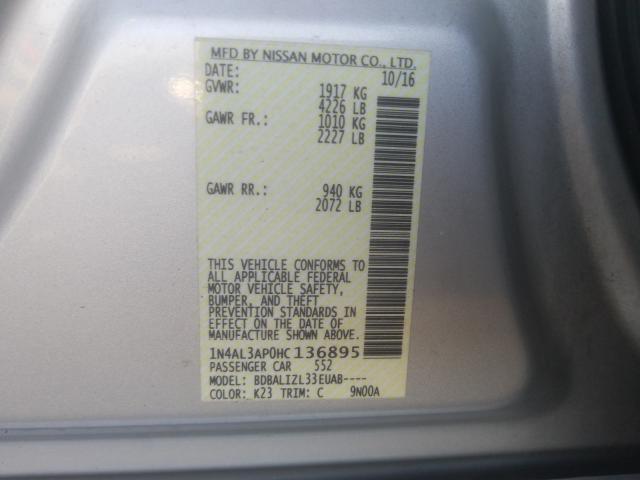 Photo 9 VIN: 1N4AL3AP0HC136895 - NISSAN ALTIMA 2.5 