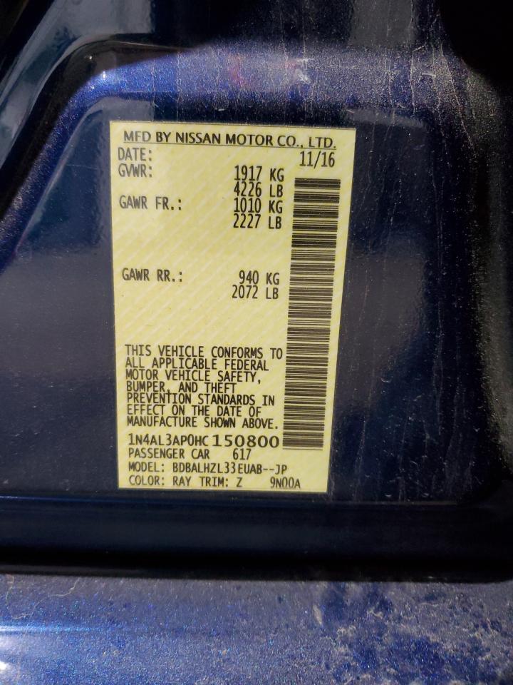 Photo 11 VIN: 1N4AL3AP0HC150800 - NISSAN ALTIMA 