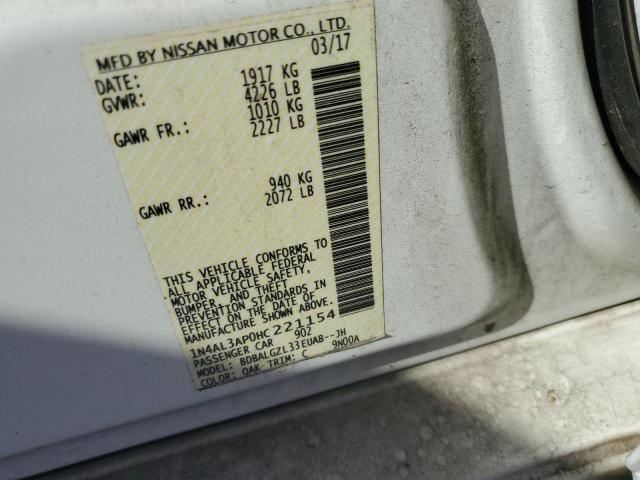 Photo 11 VIN: 1N4AL3AP0HC221154 - NISSAN ALTIMA 