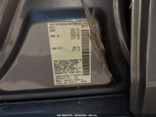 Photo 8 VIN: 1N4AL3AP0HC249942 - NISSAN ALTIMA 