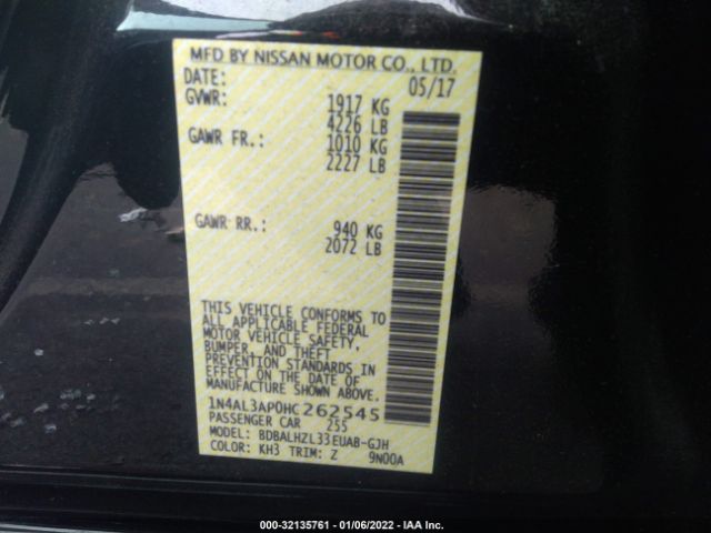 Photo 8 VIN: 1N4AL3AP0HC262545 - NISSAN ALTIMA 