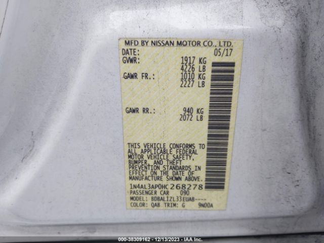 Photo 8 VIN: 1N4AL3AP0HC268278 - NISSAN ALTIMA 