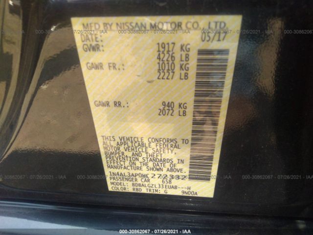 Photo 8 VIN: 1N4AL3AP0HC272332 - NISSAN ALTIMA 