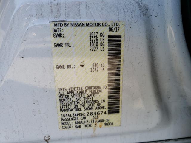 Photo 9 VIN: 1N4AL3AP0HC284674 - NISSAN ALTIMA 2.5 