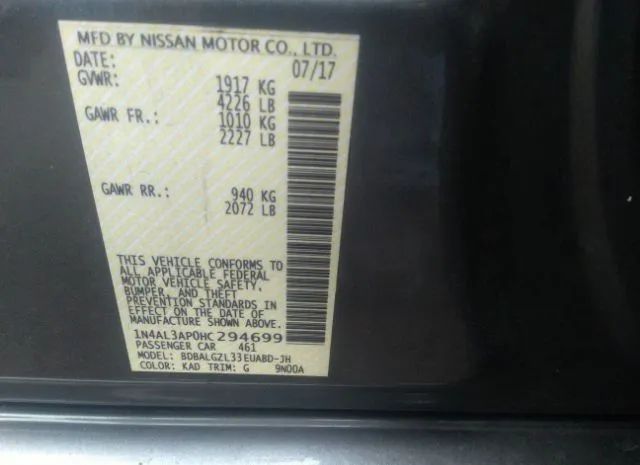 Photo 8 VIN: 1N4AL3AP0HC294699 - NISSAN ALTIMA 