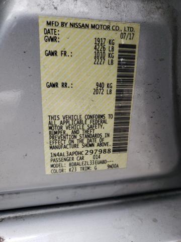 Photo 9 VIN: 1N4AL3AP0HC297988 - NISSAN ALTIMA 2.5 