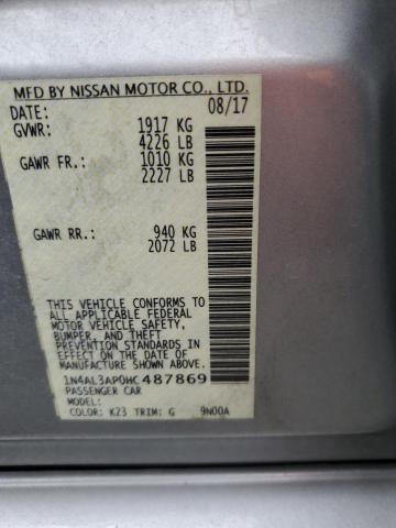 Photo 12 VIN: 1N4AL3AP0HC487869 - NISSAN ALTIMA 2.5 