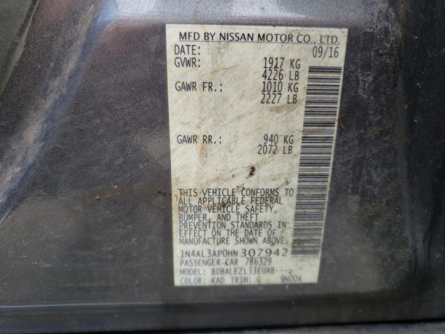 Photo 9 VIN: 1N4AL3AP0HN307942 - NISSAN ALTIMA 2.5 