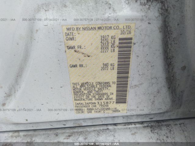 Photo 8 VIN: 1N4AL3AP0HN315877 - NISSAN ALTIMA 