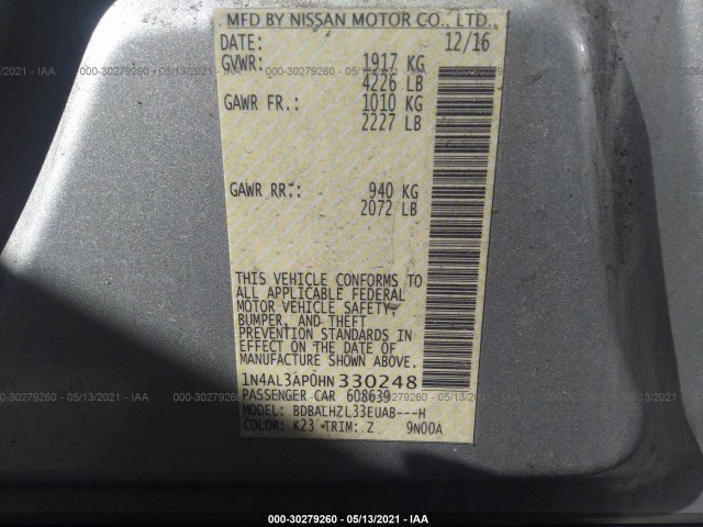 Photo 8 VIN: 1N4AL3AP0HN330248 - NISSAN ALTIMA 