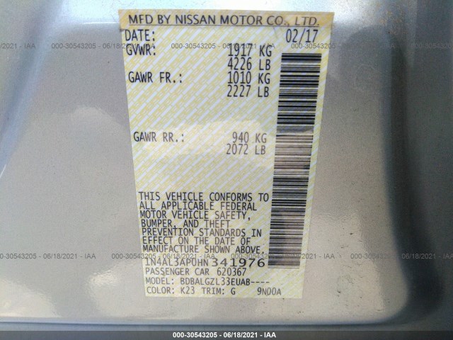 Photo 8 VIN: 1N4AL3AP0HN341976 - NISSAN ALTIMA 