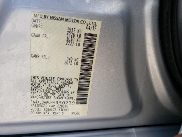 Photo 9 VIN: 1N4AL3AP0HN350239 - NISSAN ALTIMA 2.5 