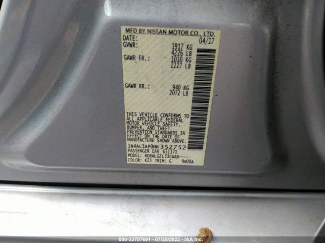 Photo 8 VIN: 1N4AL3AP0HN352752 - NISSAN ALTIMA 