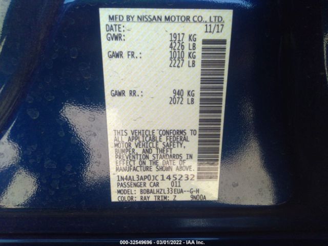 Photo 8 VIN: 1N4AL3AP0JC145232 - NISSAN ALTIMA 