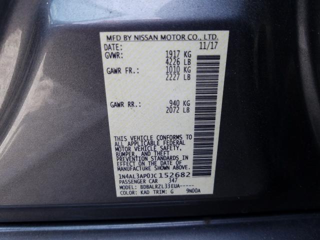 Photo 9 VIN: 1N4AL3AP0JC152682 - NISSAN ALTIMA 2.5 