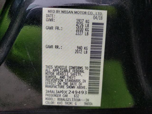 Photo 9 VIN: 1N4AL3AP0JC249493 - NISSAN ALTIMA 2.5 