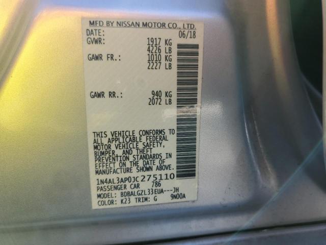 Photo 11 VIN: 1N4AL3AP0JC275110 - NISSAN ALTIMA 2.5 