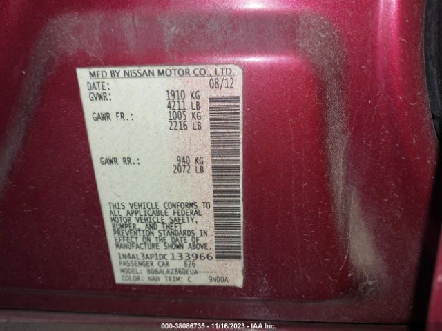 Photo 8 VIN: 1N4AL3AP1DC133966 - NISSAN ALTIMA 