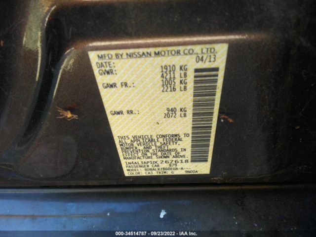 Photo 8 VIN: 1N4AL3AP1DC267618 - NISSAN ALTIMA 