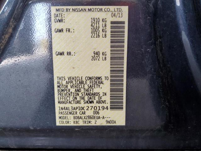 Photo 12 VIN: 1N4AL3AP1DC270194 - NISSAN ALTIMA 2.5 