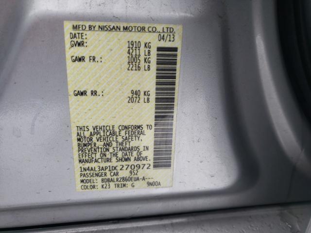 Photo 9 VIN: 1N4AL3AP1DC270972 - NISSAN ALTIMA 2.5 