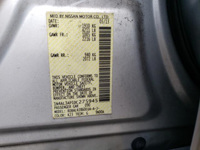 Photo 9 VIN: 1N4AL3AP1DC275945 - NISSAN ALTIMA 2.5 