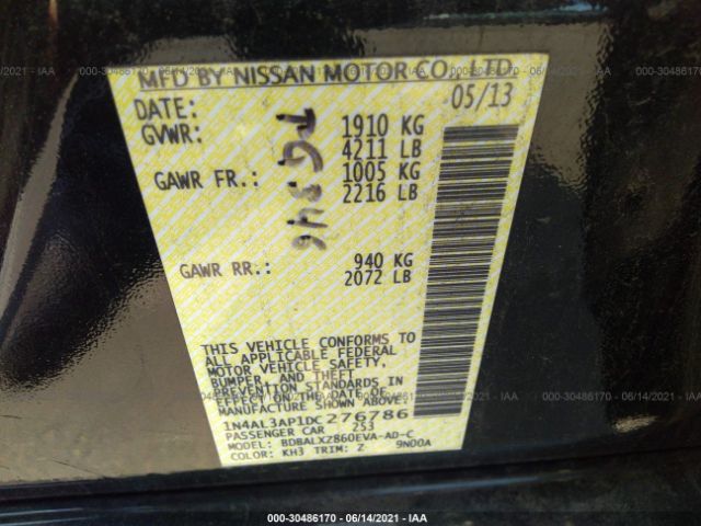 Photo 8 VIN: 1N4AL3AP1DC276786 - NISSAN ALTIMA 