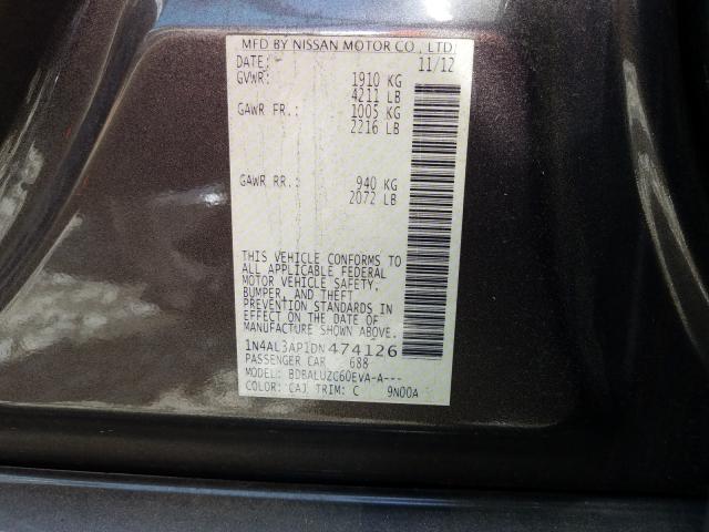 Photo 9 VIN: 1N4AL3AP1DN474126 - NISSAN ALTIMA 2.5 