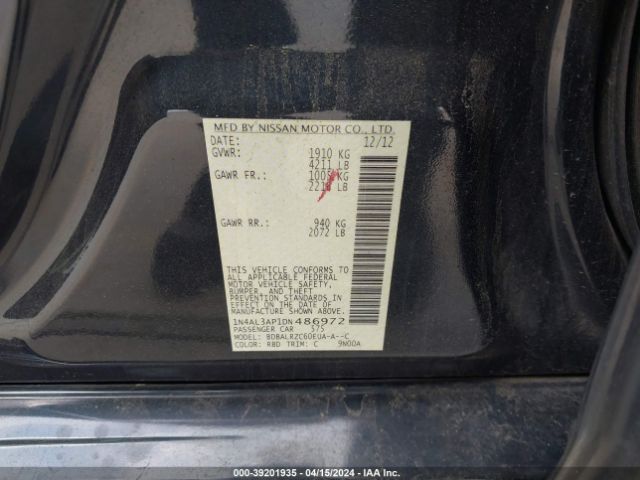 Photo 8 VIN: 1N4AL3AP1DN486972 - NISSAN ALTIMA 