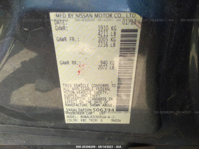 Photo 8 VIN: 1N4AL3AP1DN506394 - NISSAN ALTIMA 