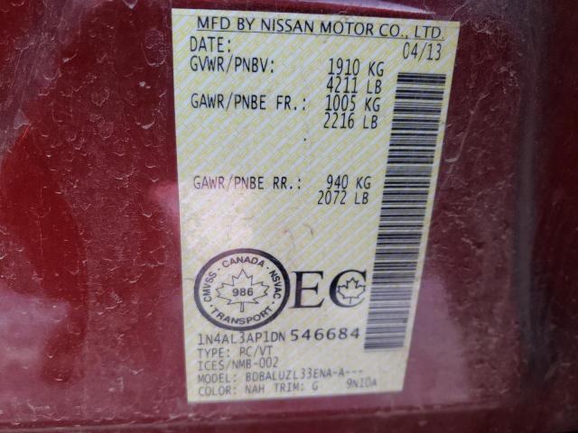 Photo 9 VIN: 1N4AL3AP1DN546684 - NISSAN ALTIMA 2.5 