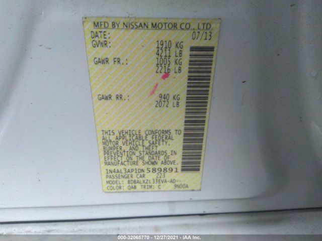 Photo 8 VIN: 1N4AL3AP1DN589891 - NISSAN ALTIMA 