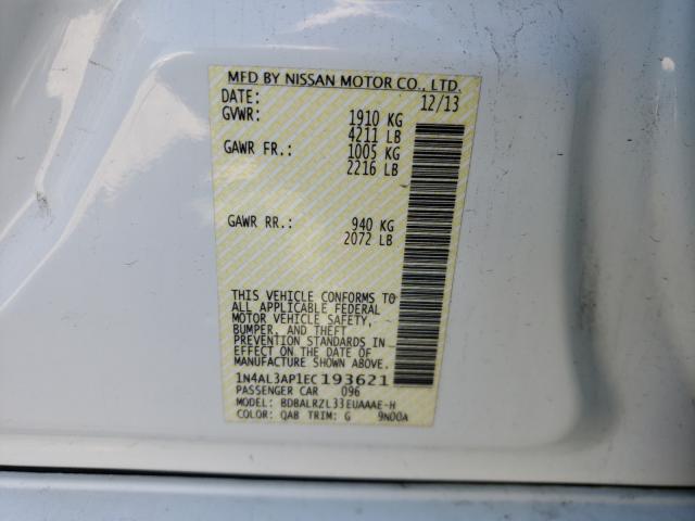 Photo 9 VIN: 1N4AL3AP1EC193621 - NISSAN ALTIMA 2.5 